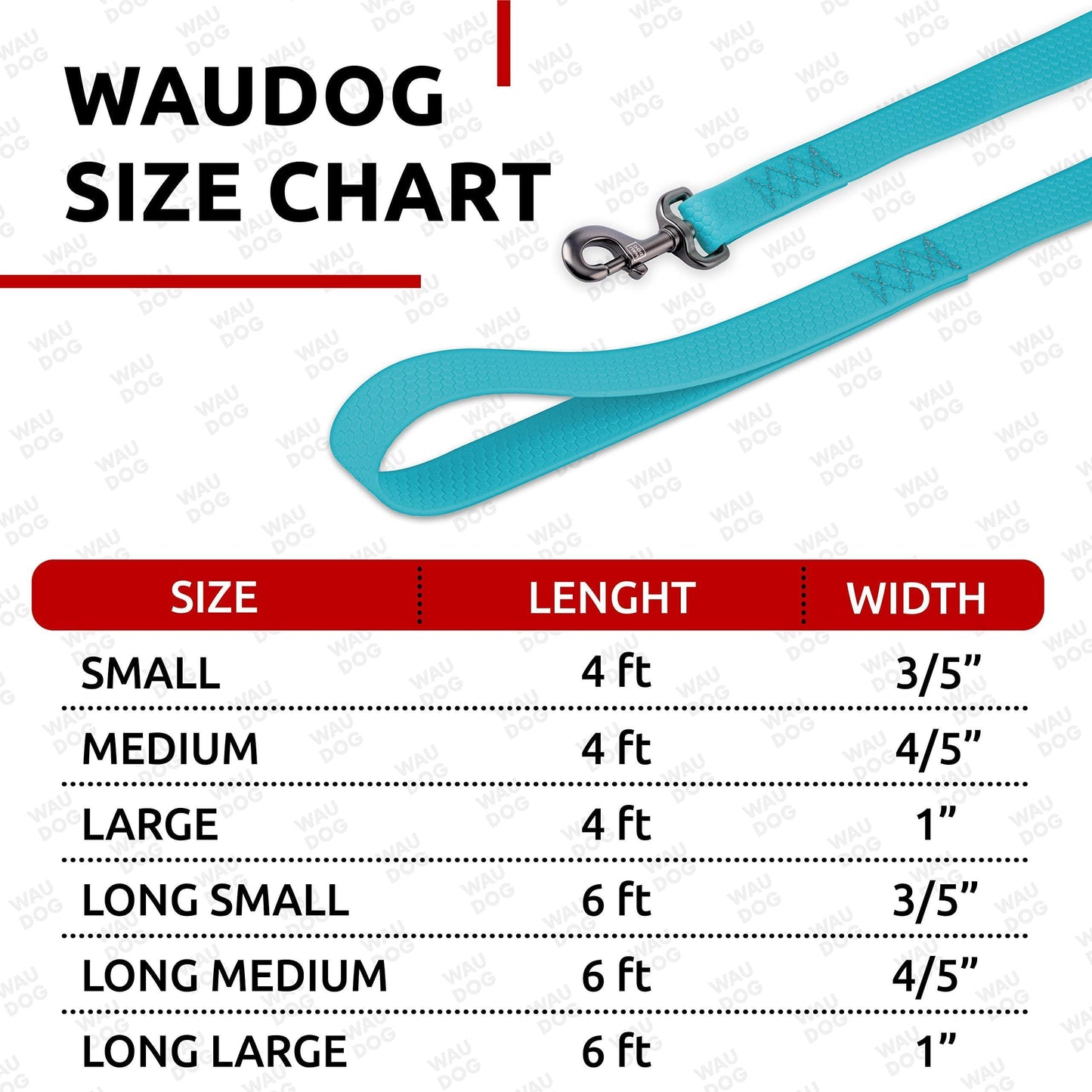 Waterproof Dog Leash 4 Ft   6 Ft   Anti Slip Dog Leash for Large Dogs Small and