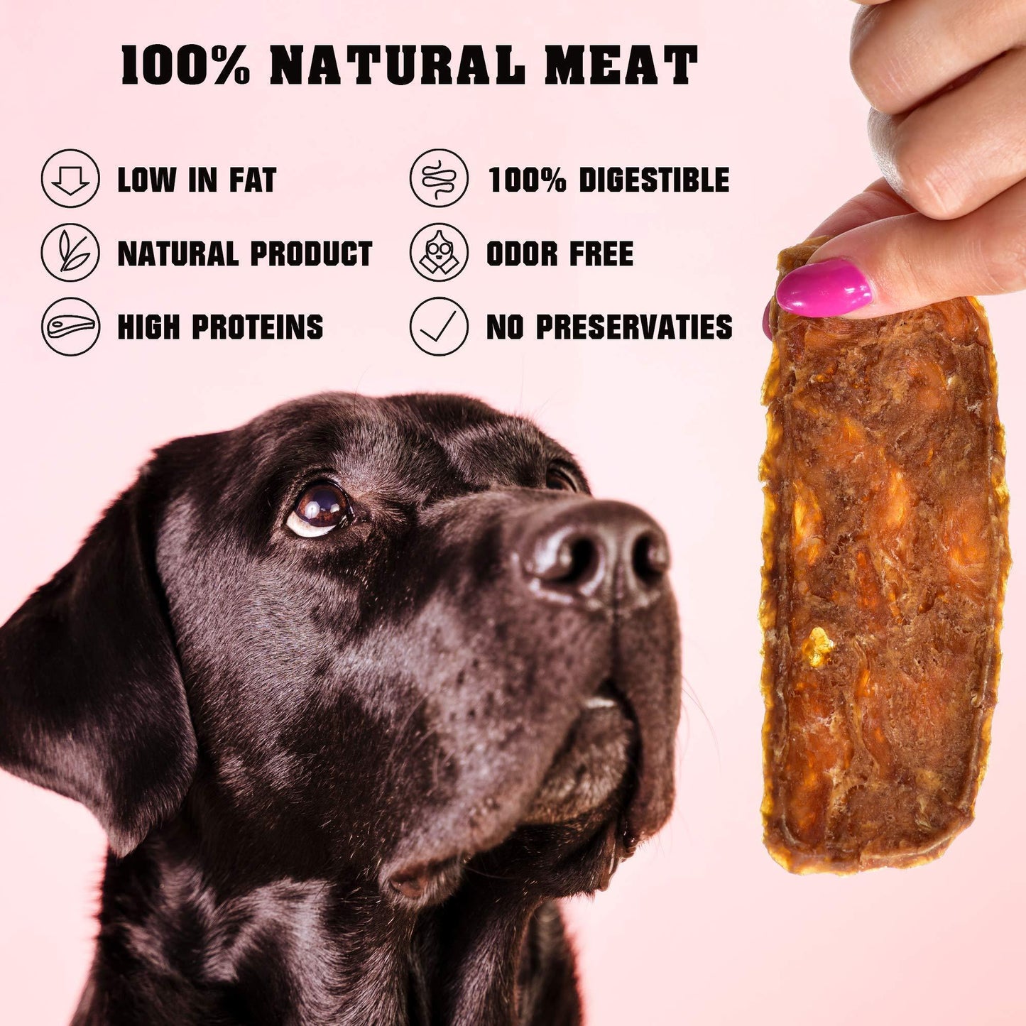 Chicken Jerky Dog Treats 1.5 Lb   Human Grade Pet Snacks & Grain Free Organic