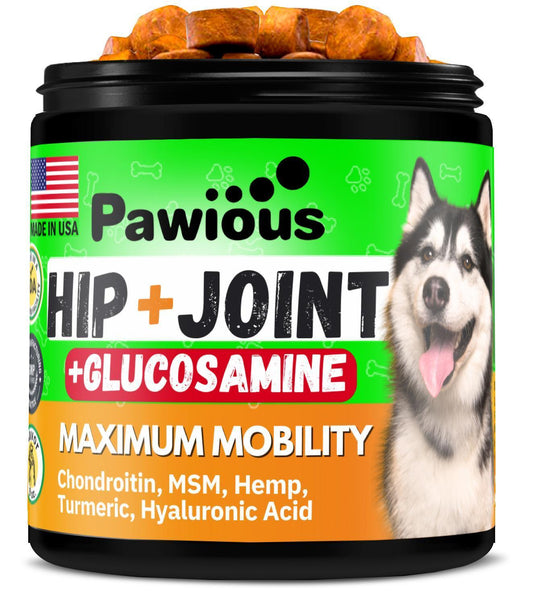 Pawious Hip and Joint Supplement for Dogs   Glucosamine for Dogs   Dog Joint