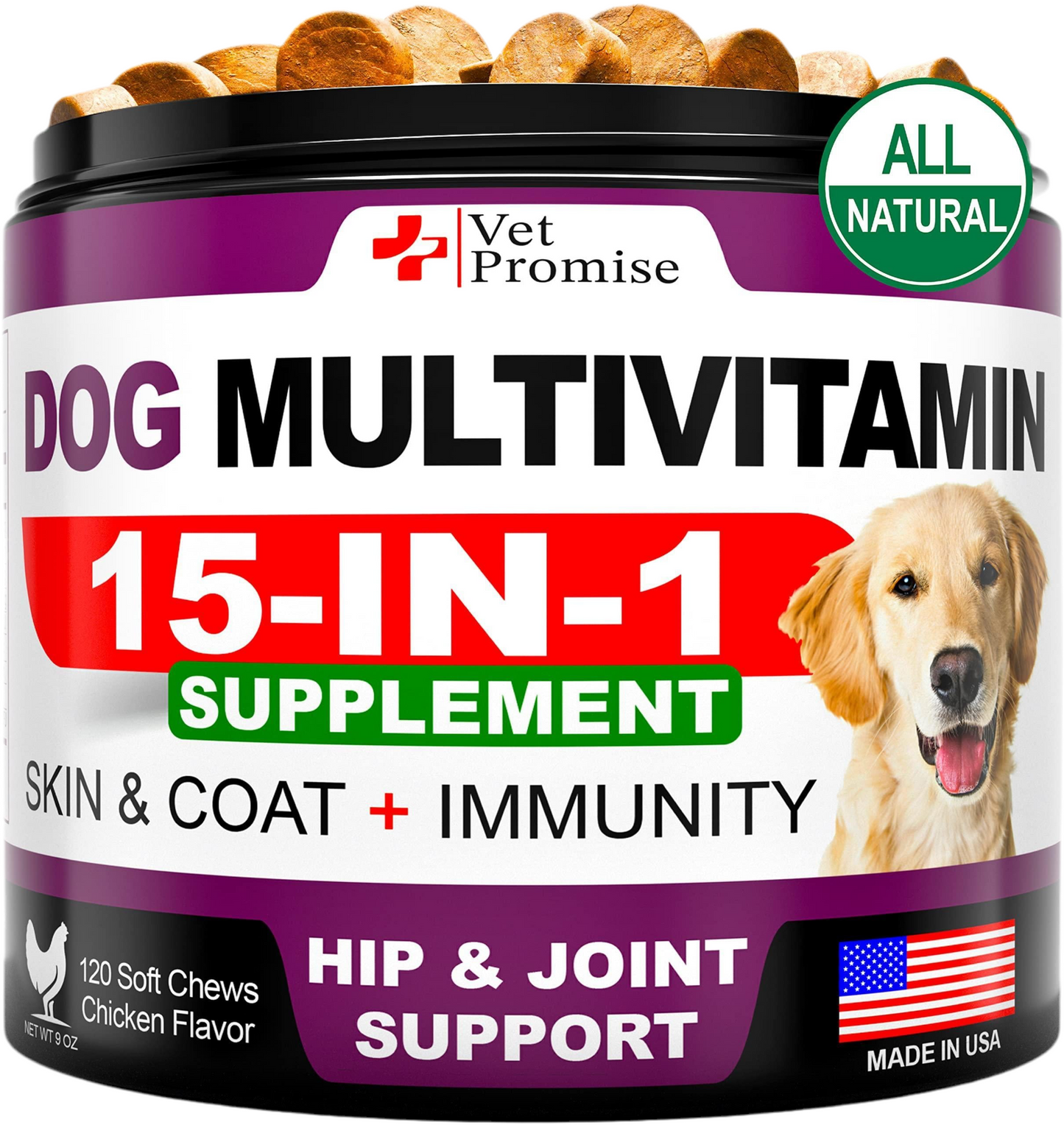 Dog Multivitamin Chewable with Glucosamine   Dog Vitamins and Supplements