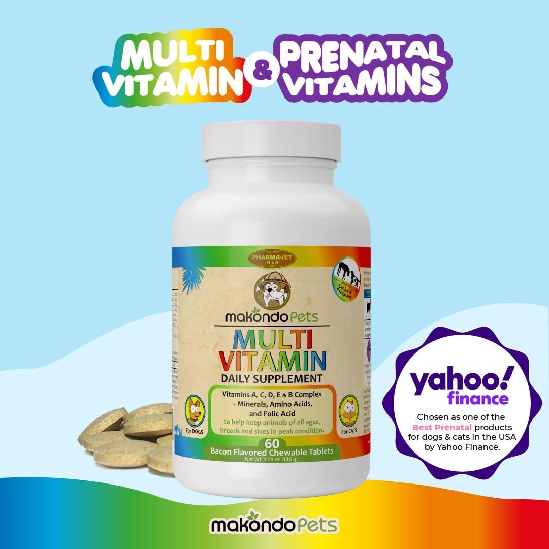 Prenatal Dog Vitamins – Multivitamin for Dogs and Cats with Folic Acid Minerals