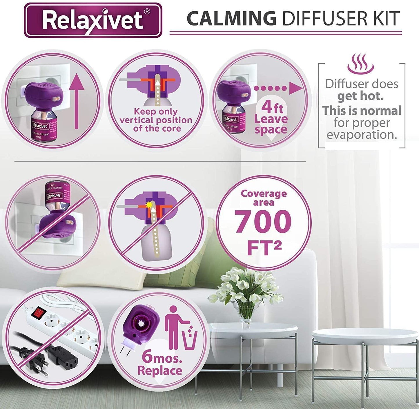 Beloved Pets Cat Calming Diffuser & Pet Anti Anxiety Products   Feline Calm