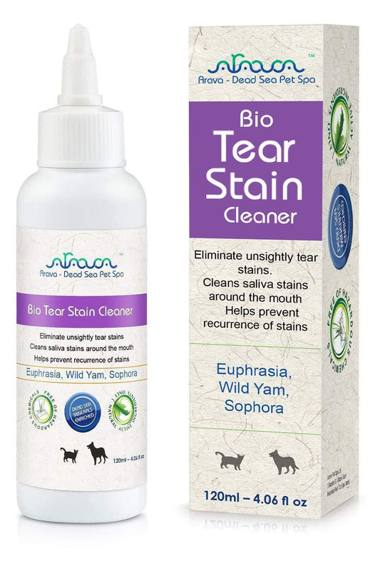 Arava   Tear Stain Remover   Eye Stain Cleaner for Dogs & Cats   Natural