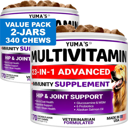 (2 Pack) Multivitamin Treats for Dogs   Made in USA