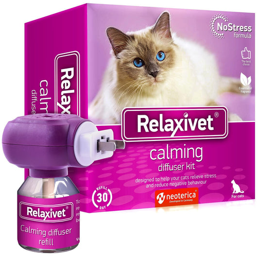 Relaxivet Natural Cat Calming Pheromone Diffuser   Improved No Stress Formula