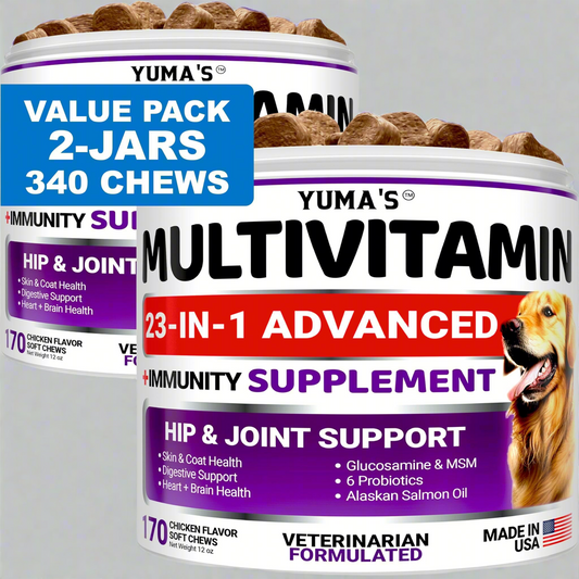 (2 Pack) Multivitamin Treats for Dogs   Made in USA