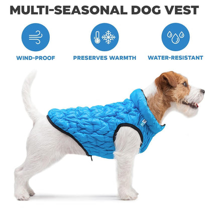 Dog Winter Coat UNI   Lightweight Reversible Warm Dog Jacket   Water Resistant