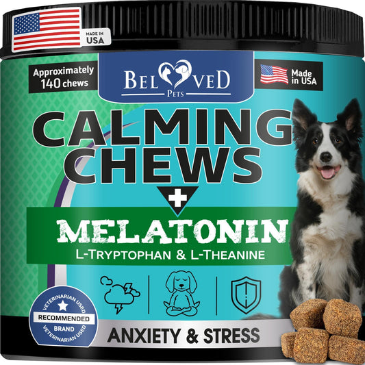 Hemp Calming Chews for Dogs & Puppy Pet Separation Anxiety Relief Treats & Calm