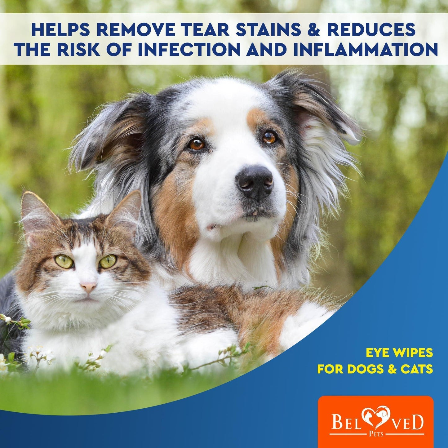 Cat & Dog Eye Wash Drops & Tear Stain Remover Cleaner  Eye Infection Treatment