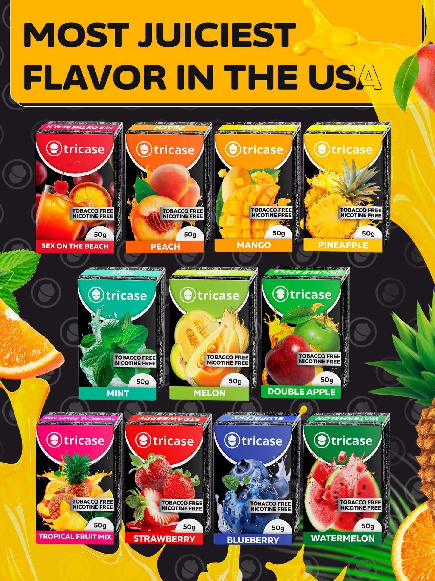 Shisha Hookah Flavors Fruit Set Shisha   3.5 ounce   100 Gram Fruit Set Flavor