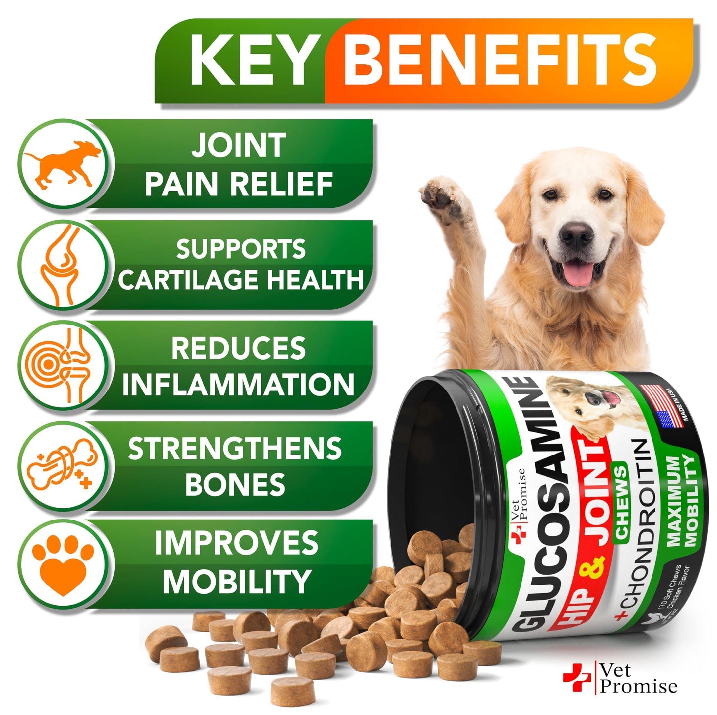 Glucosamine for Dogs   Hip and Joint Supplement for Dogs   Glucosamine