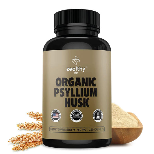 Psyllium Husk Capsules All Natural Fiber Supplement Alternative to Psyllium