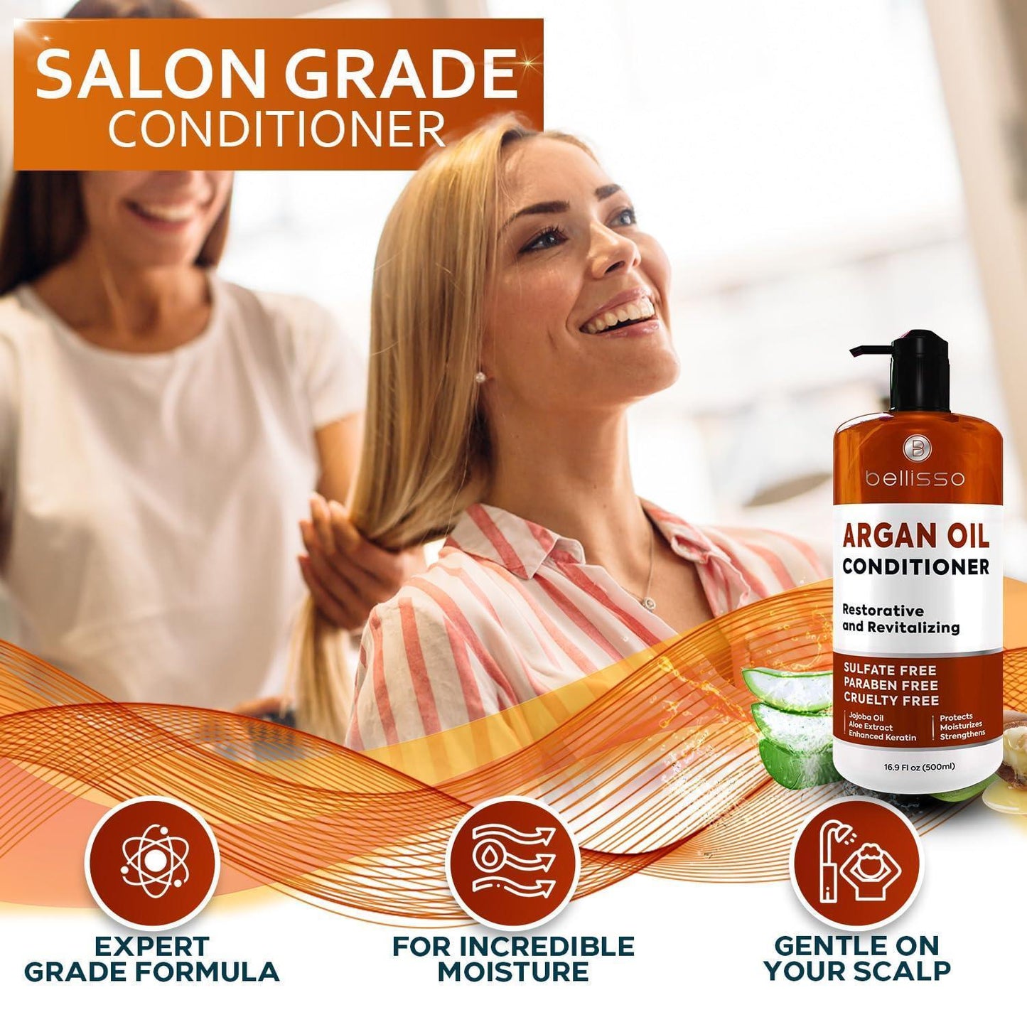 Argan Oil Conditioner   Sulfate Free with No Parabens   Moroccan Botanicals for