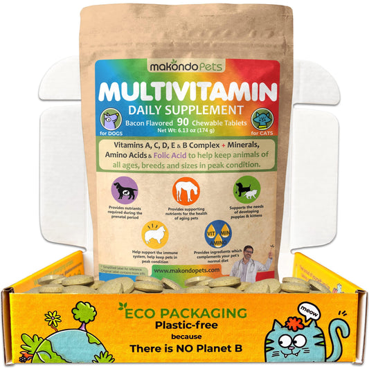 Prenatal Dog Vitamins – Multivitamin for Dogs and Cats with Folic Acid Minerals