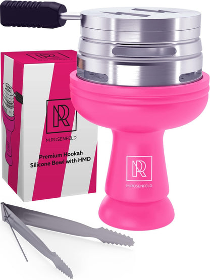 M. ROSENFELD Pink Hookah Bowl Set Silicone – Premium Shisha Bowl Phunnel Hookah