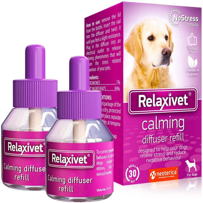 Beloved Pets Dog Calming Pheromone Diffuser Refill 2 Pack  Improved in Germany