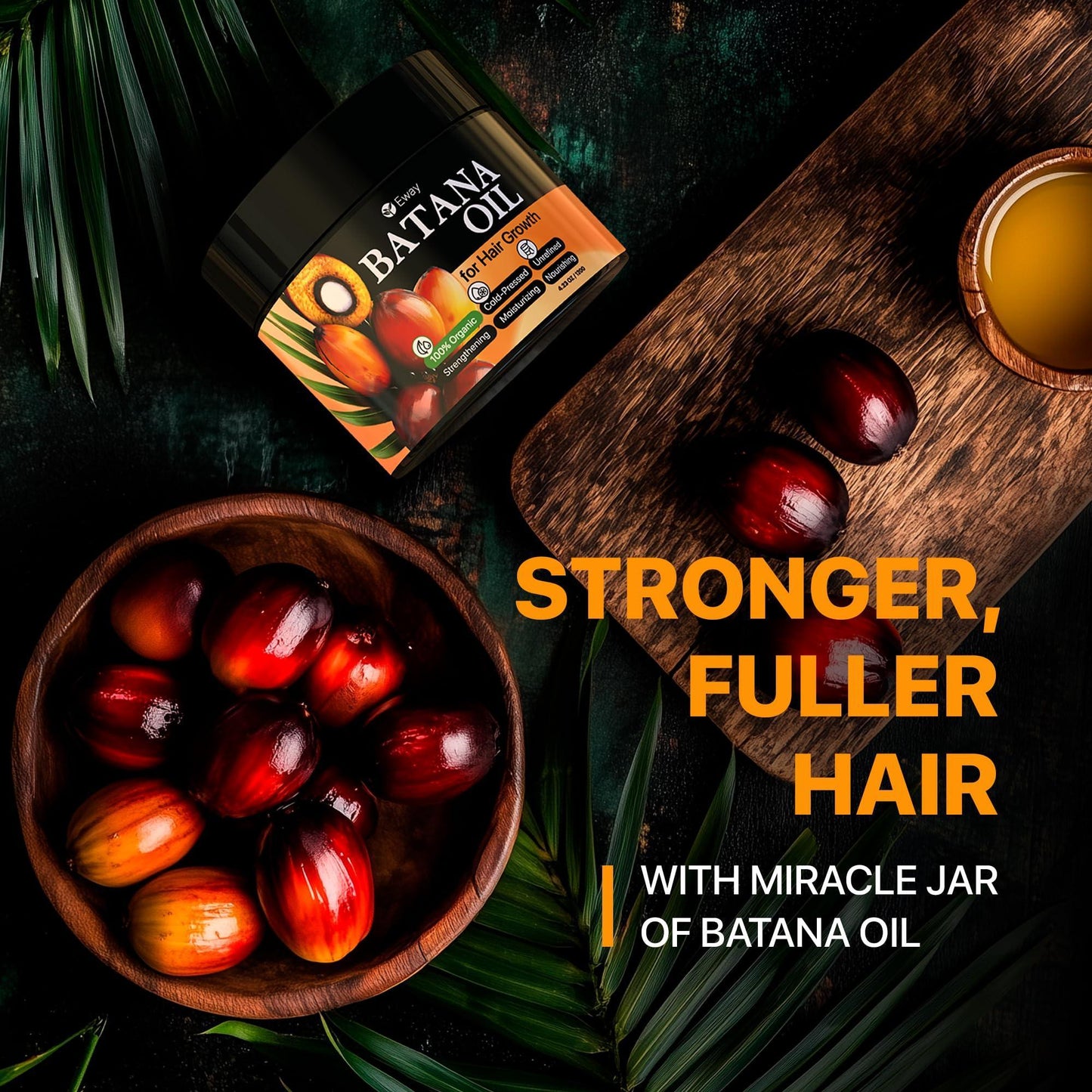 100% Raw Batana Oil for Hair Growth from Honduras, Dr Sebi Batana Oil, Promotes