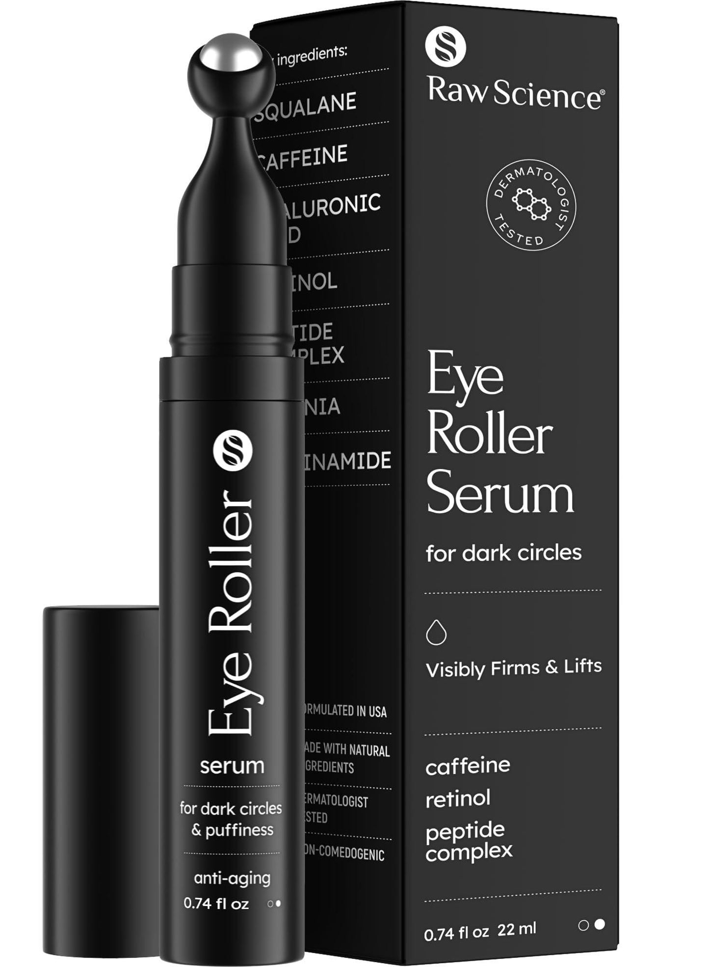 Eye Serum for Puffy Eyes & Dark Circles Treatment Caffeine Niacinamide