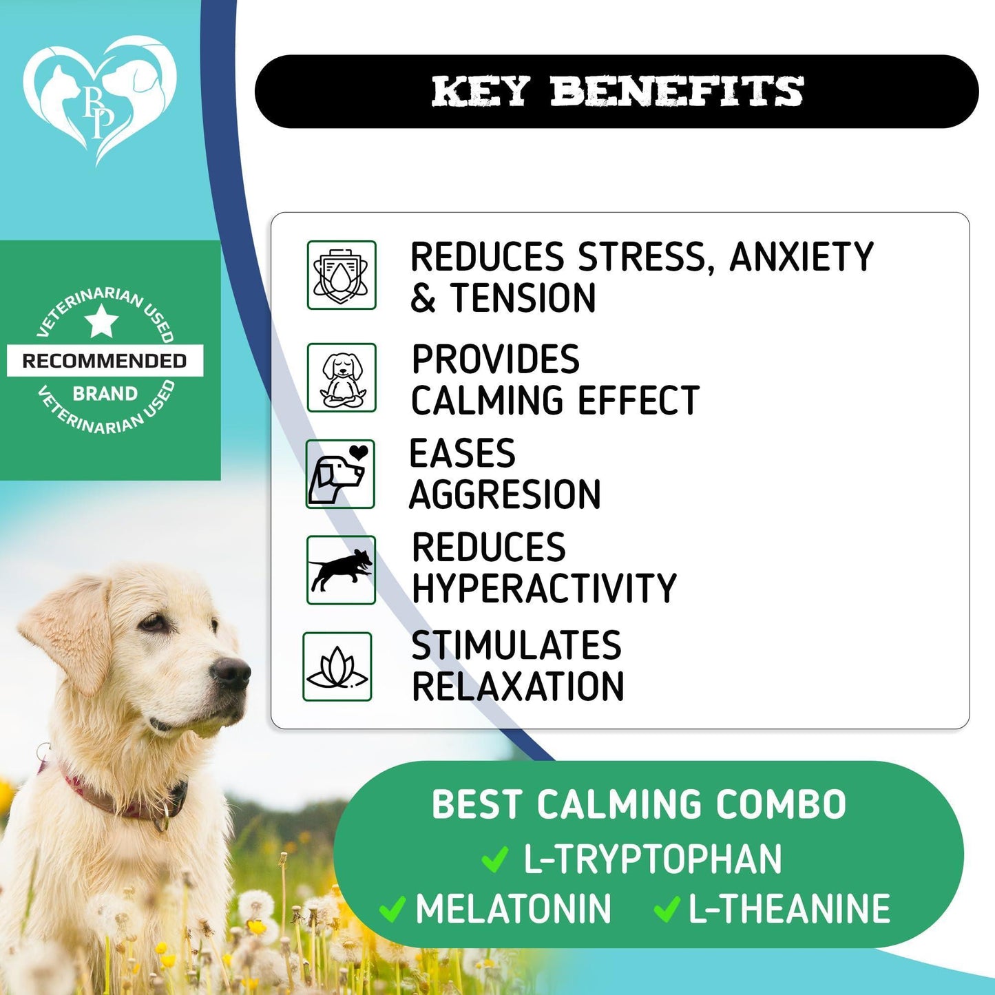 Hemp Calming Chews for Dogs & Puppy Pet Separation Anxiety Relief Treats & Calm