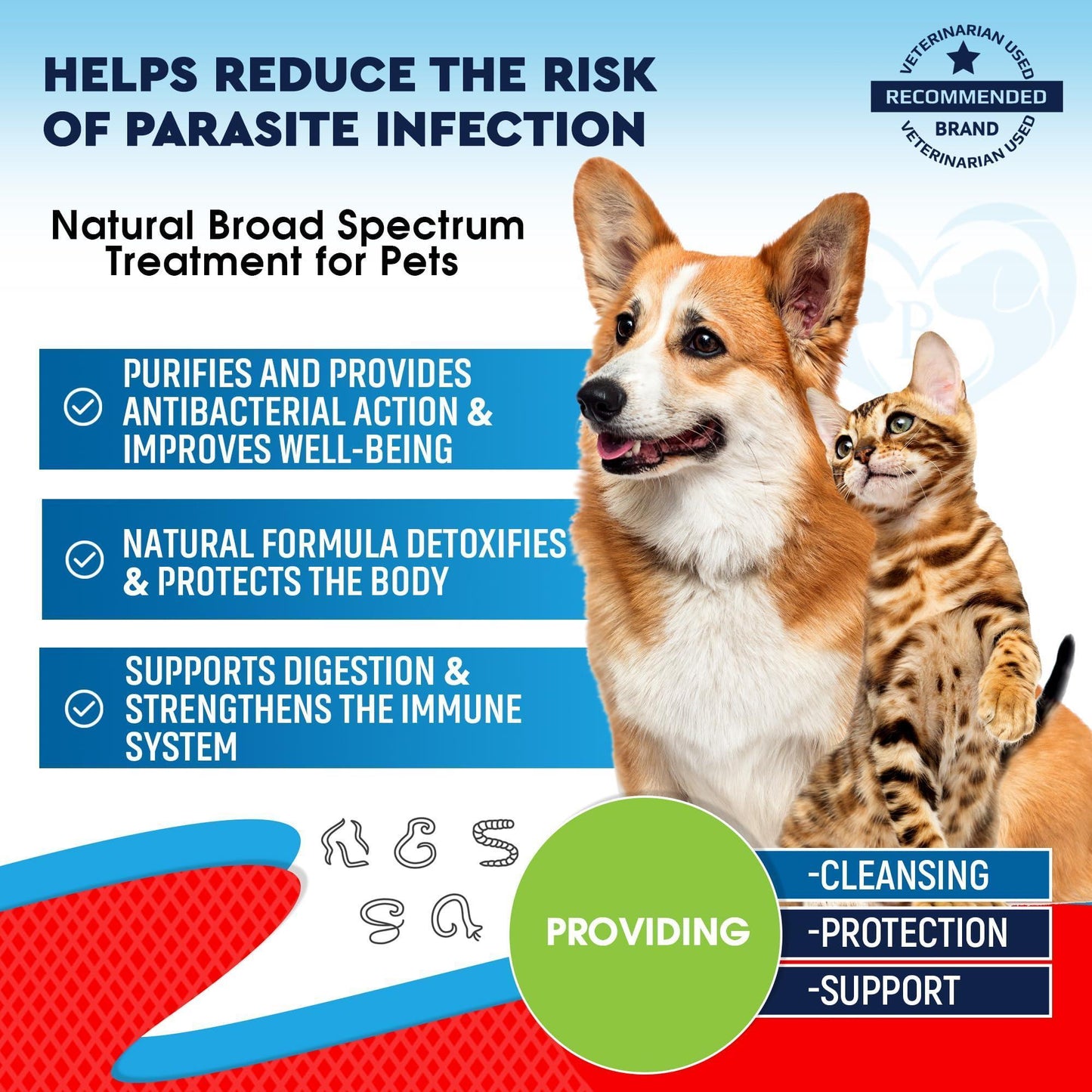 Cats & Dogs Liquid Herbal Medicine & Natural Broad Spectrum Treatment for