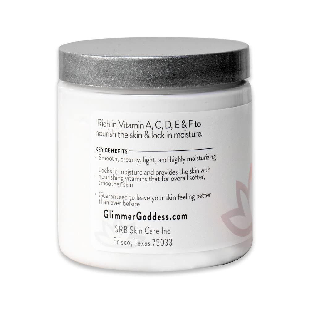 GLIMMER GODDESS Organic Whipped Body Butter  Lavender Lemon Vegan 24 Hr