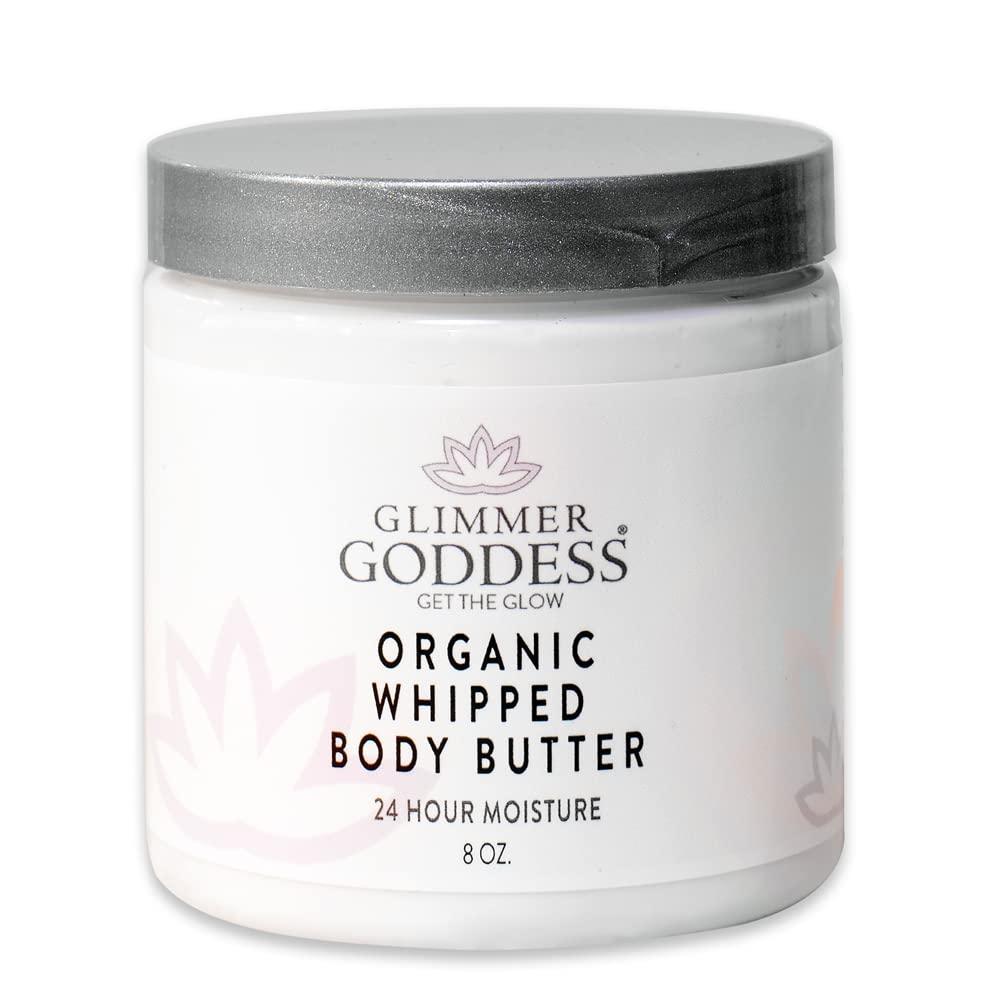 GLIMMER GODDESS Organic Whipped Body Butter  Lavender Lemon Vegan 24 Hr