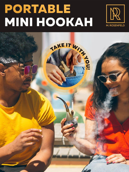 Gold Portable Hookah Set Mini Kit   Mini Hookah   Small Hookah Set For Travel